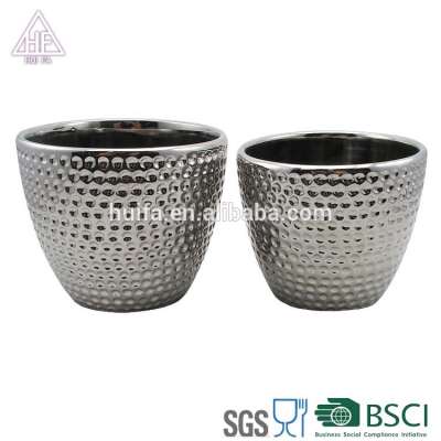 Very popular Ceramic round shaped Succulent flower pot for wholesaler